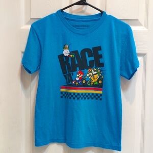 Nintendo Mario Kart Blue Short Sleeve Graphic Tee Size Women's Size Small